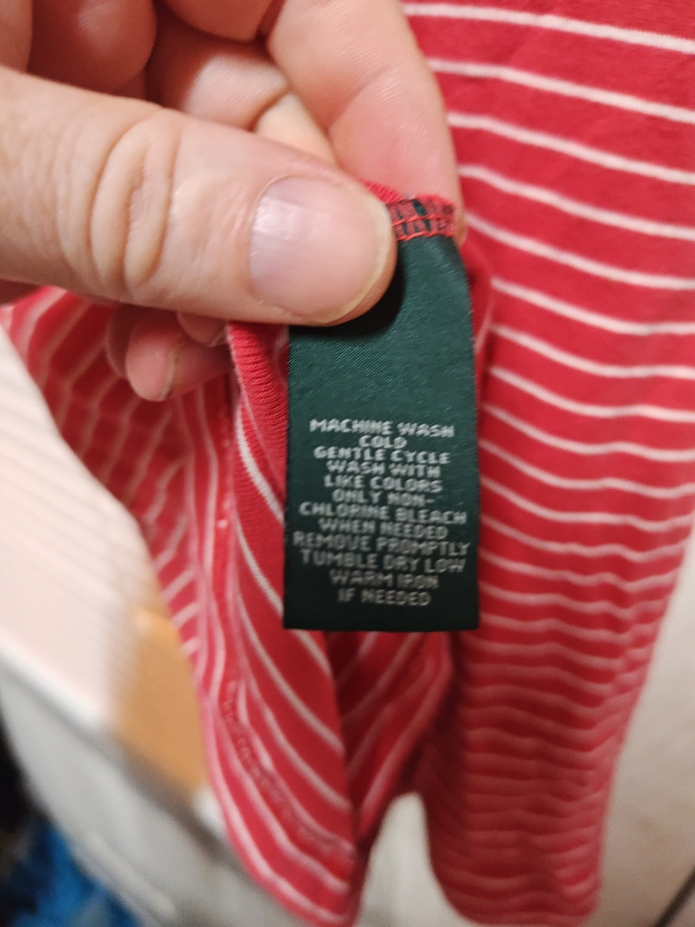 Lauren Ralph Lauren Red & White Striped Tee - Picture 4 of 4